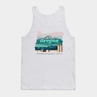 USA State of Oregon Psalm 2:8 - My Inheritance and possession Tank Top